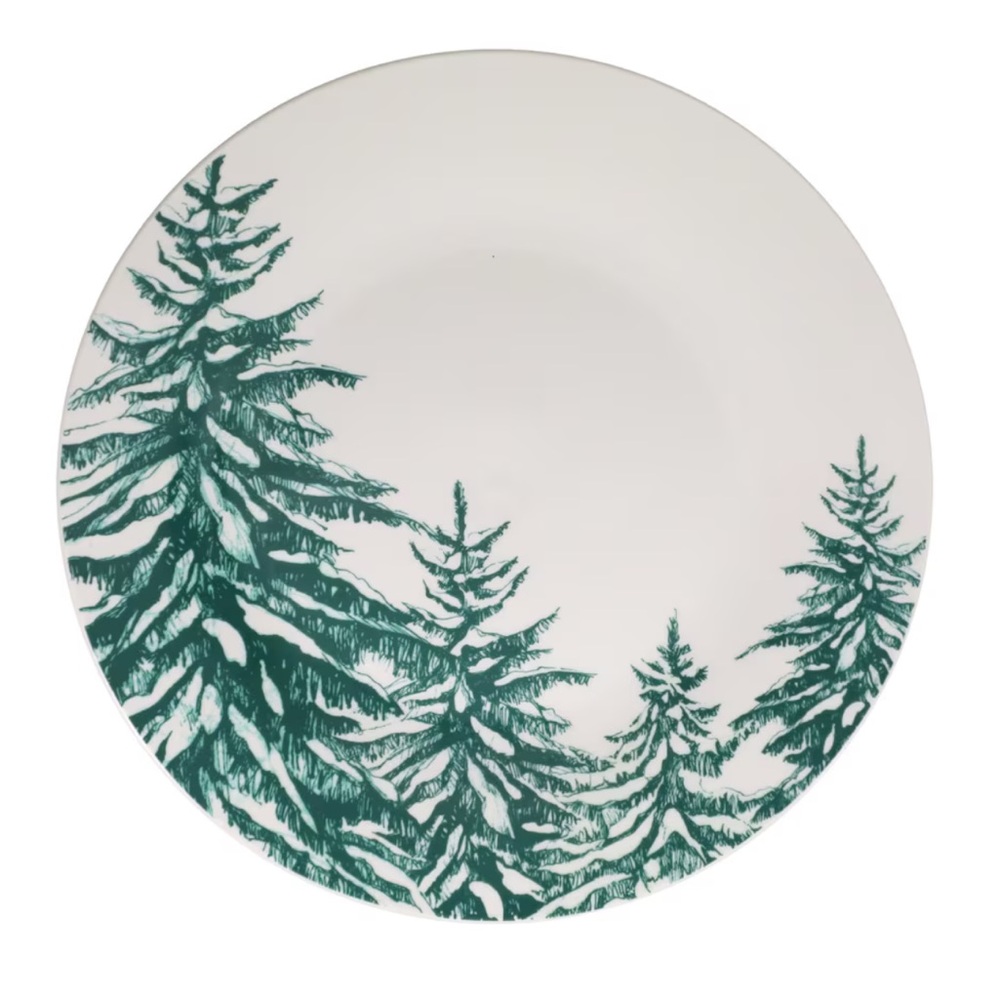 Green Tree Design Plate